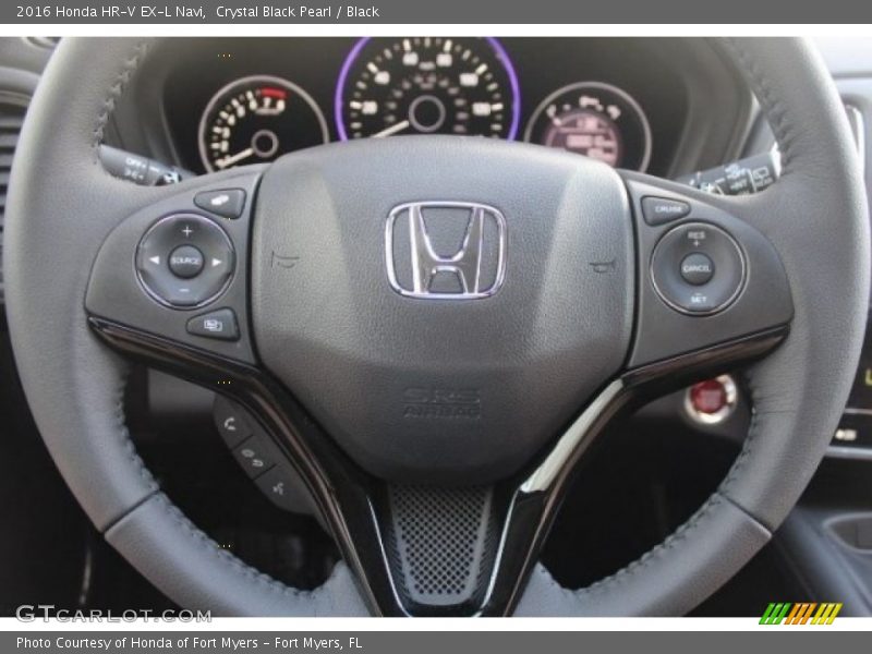 Crystal Black Pearl / Black 2016 Honda HR-V EX-L Navi