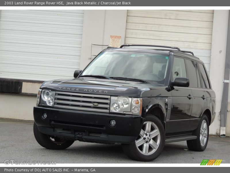 Java Black Metallic / Charcoal/Jet Black 2003 Land Rover Range Rover HSE