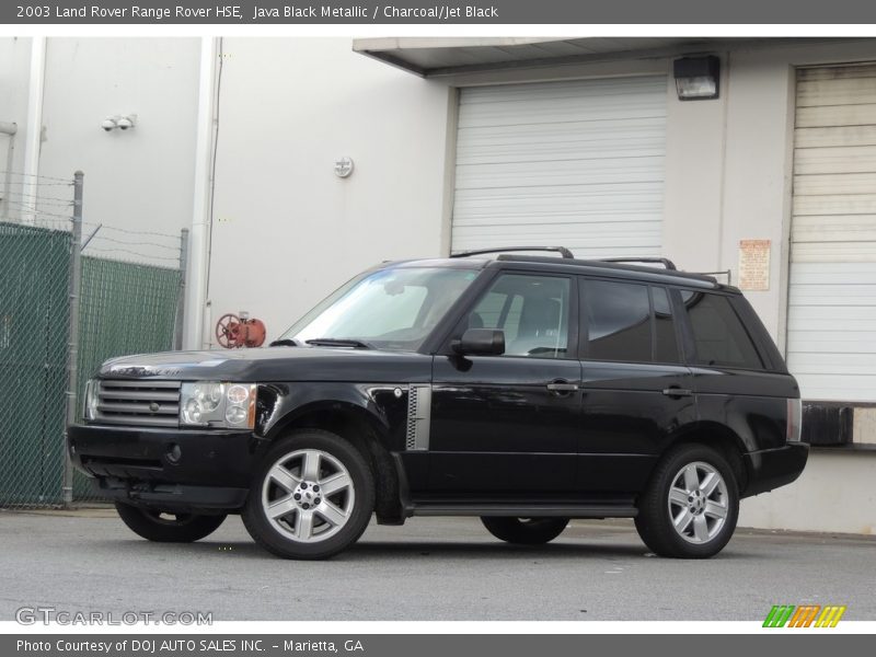 Java Black Metallic / Charcoal/Jet Black 2003 Land Rover Range Rover HSE