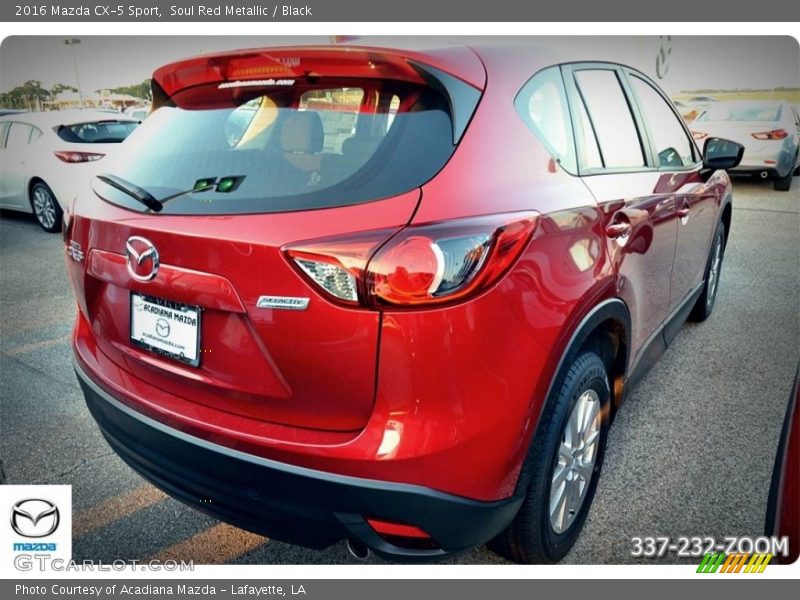 Soul Red Metallic / Black 2016 Mazda CX-5 Sport