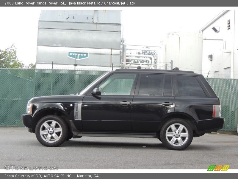 Java Black Metallic / Charcoal/Jet Black 2003 Land Rover Range Rover HSE