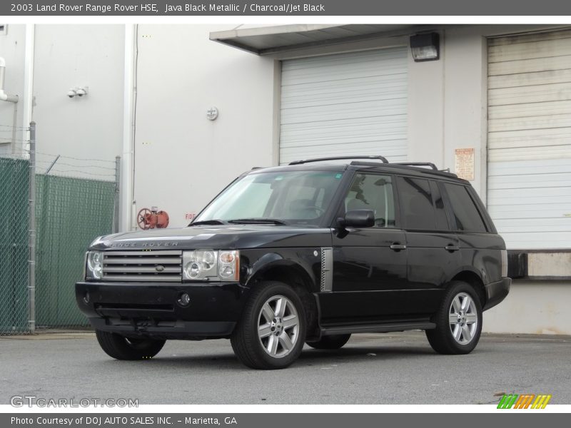 Java Black Metallic / Charcoal/Jet Black 2003 Land Rover Range Rover HSE