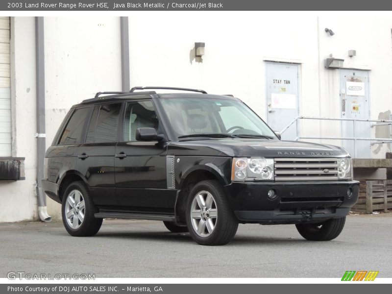 Java Black Metallic / Charcoal/Jet Black 2003 Land Rover Range Rover HSE
