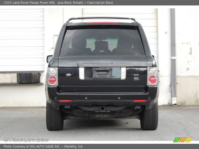 Java Black Metallic / Charcoal/Jet Black 2003 Land Rover Range Rover HSE