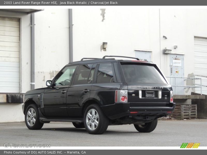 Java Black Metallic / Charcoal/Jet Black 2003 Land Rover Range Rover HSE