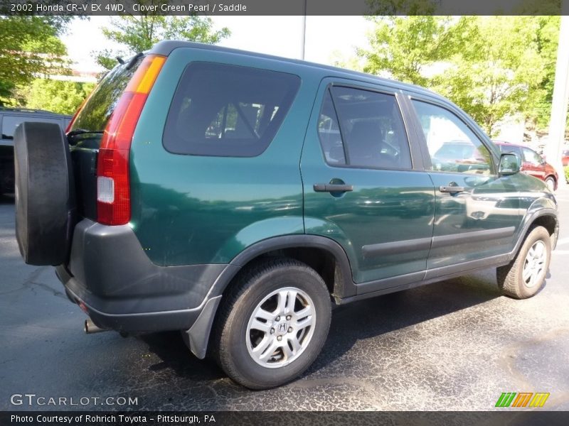 Clover Green Pearl / Saddle 2002 Honda CR-V EX 4WD