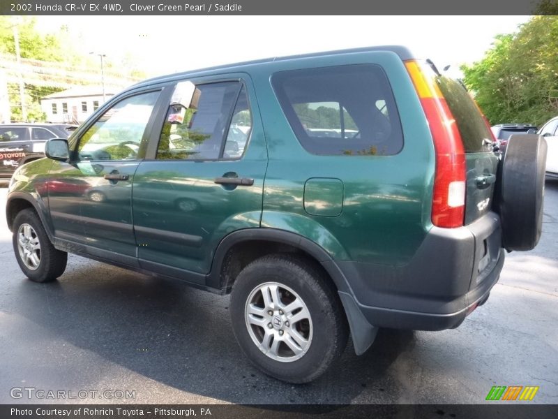 Clover Green Pearl / Saddle 2002 Honda CR-V EX 4WD