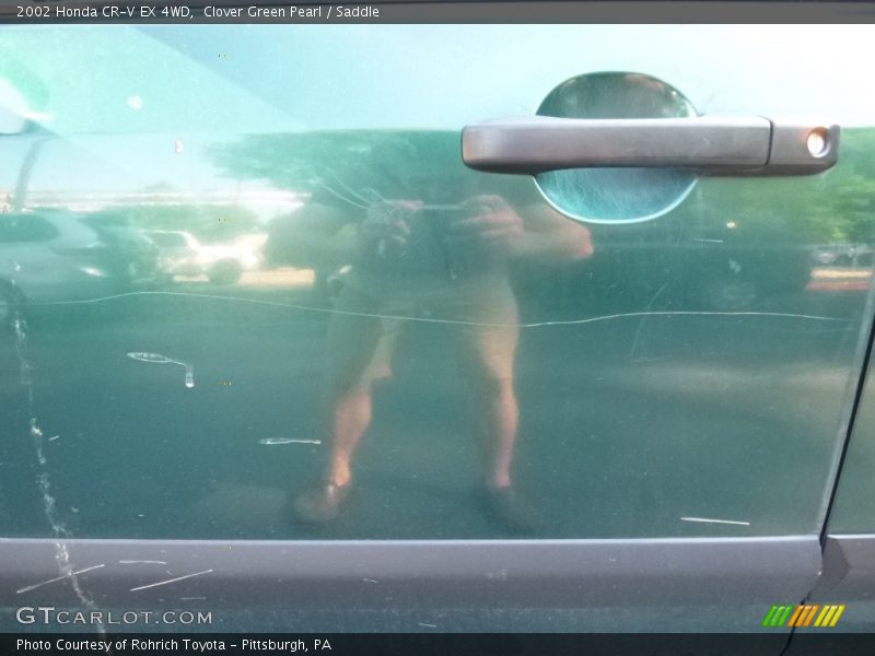 Clover Green Pearl / Saddle 2002 Honda CR-V EX 4WD