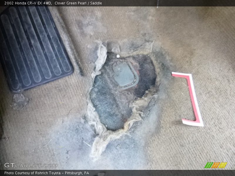 Clover Green Pearl / Saddle 2002 Honda CR-V EX 4WD