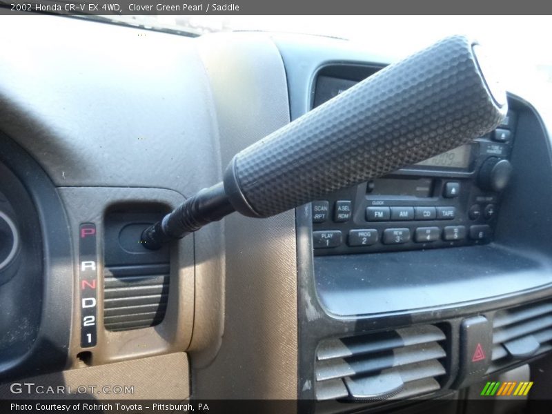 Clover Green Pearl / Saddle 2002 Honda CR-V EX 4WD