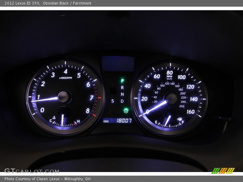 Obsidian Black / Parchment 2012 Lexus ES 350