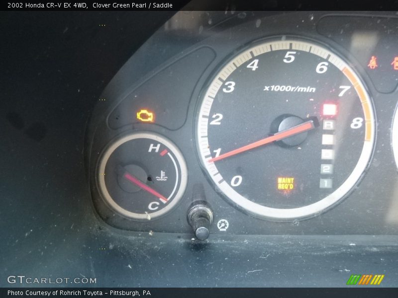 Clover Green Pearl / Saddle 2002 Honda CR-V EX 4WD