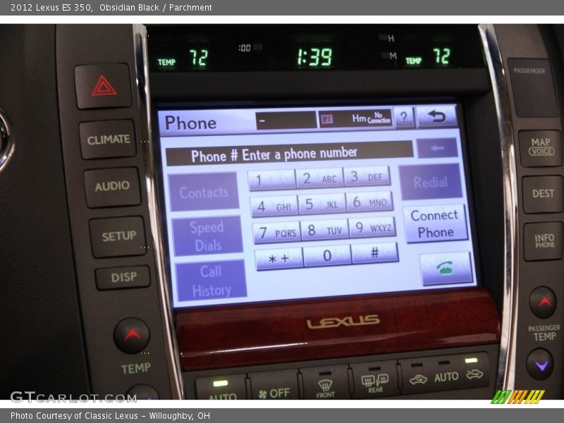 Obsidian Black / Parchment 2012 Lexus ES 350