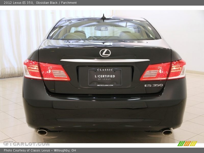 Obsidian Black / Parchment 2012 Lexus ES 350