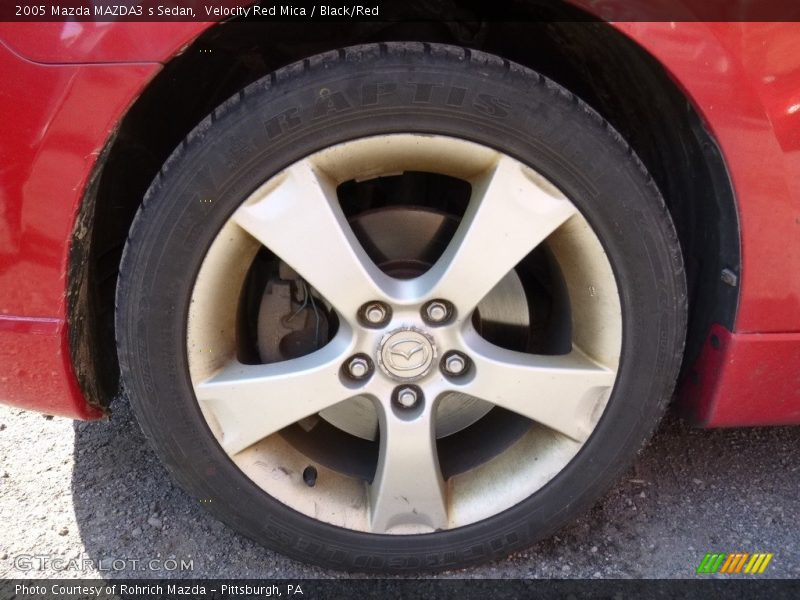 Velocity Red Mica / Black/Red 2005 Mazda MAZDA3 s Sedan