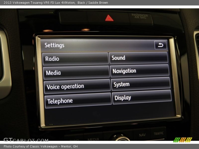 Black / Saddle Brown 2013 Volkswagen Touareg VR6 FSI Lux 4XMotion