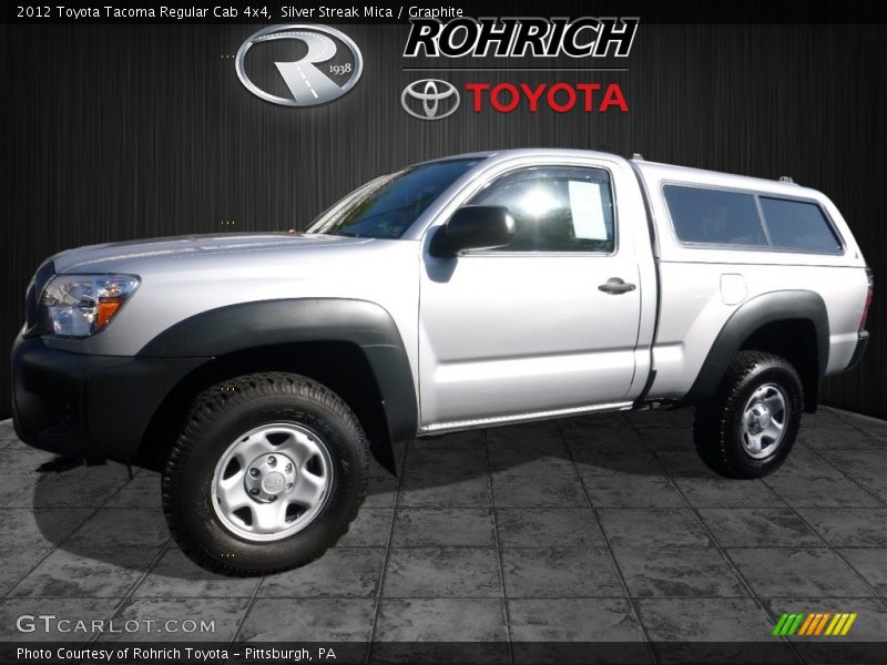 Silver Streak Mica / Graphite 2012 Toyota Tacoma Regular Cab 4x4