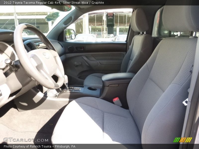 Silver Streak Mica / Graphite 2012 Toyota Tacoma Regular Cab 4x4