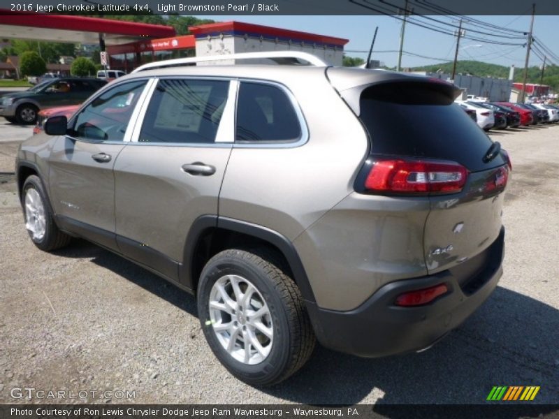 Light Brownstone Pearl / Black 2016 Jeep Cherokee Latitude 4x4
