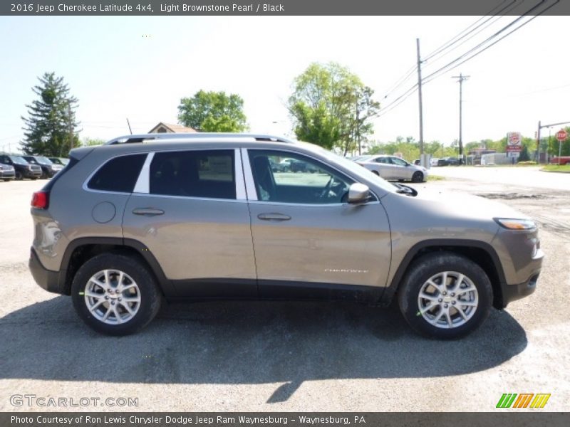 Light Brownstone Pearl / Black 2016 Jeep Cherokee Latitude 4x4