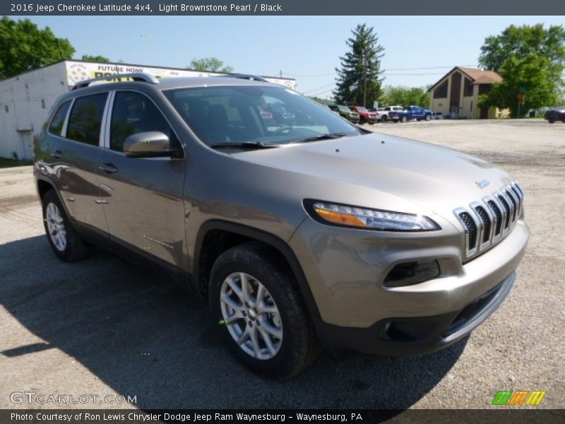 Light Brownstone Pearl / Black 2016 Jeep Cherokee Latitude 4x4