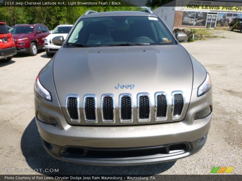 Light Brownstone Pearl / Black 2016 Jeep Cherokee Latitude 4x4