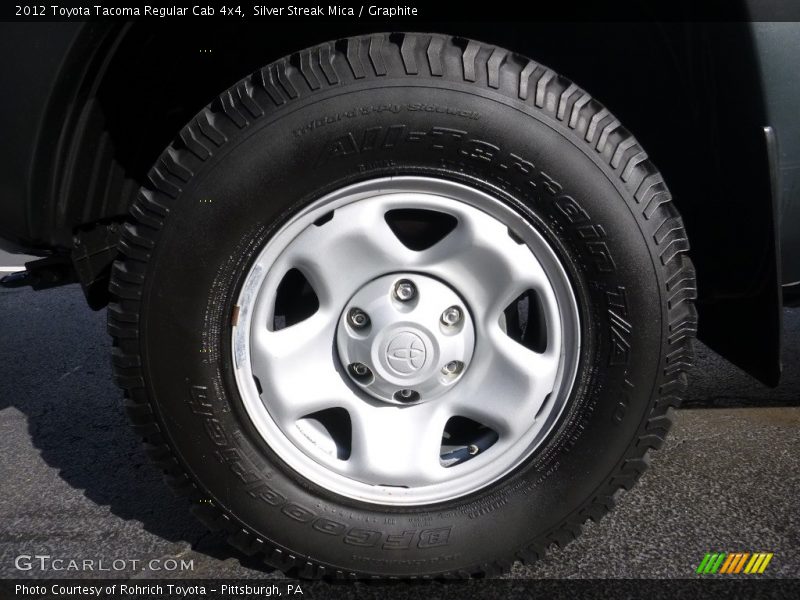 Silver Streak Mica / Graphite 2012 Toyota Tacoma Regular Cab 4x4