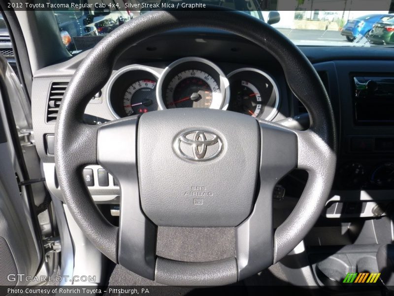 Silver Streak Mica / Graphite 2012 Toyota Tacoma Regular Cab 4x4