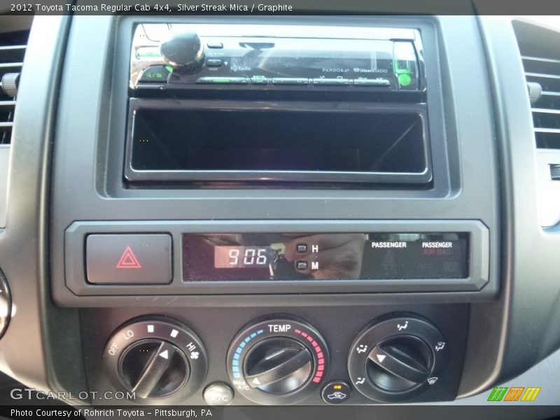 Silver Streak Mica / Graphite 2012 Toyota Tacoma Regular Cab 4x4