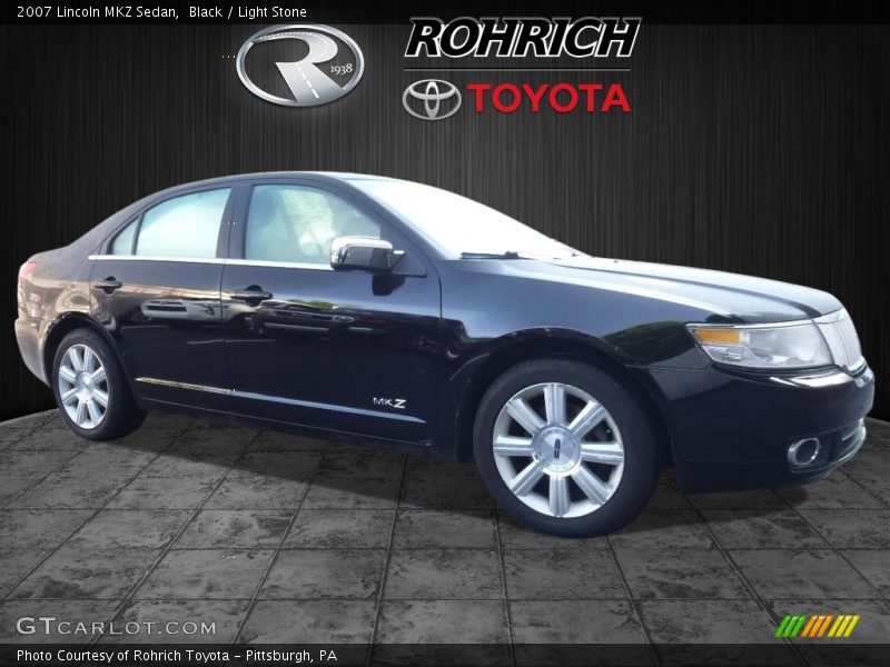 Black / Light Stone 2007 Lincoln MKZ Sedan