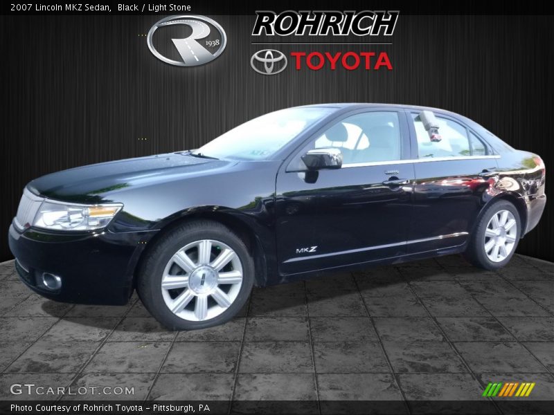 Black / Light Stone 2007 Lincoln MKZ Sedan