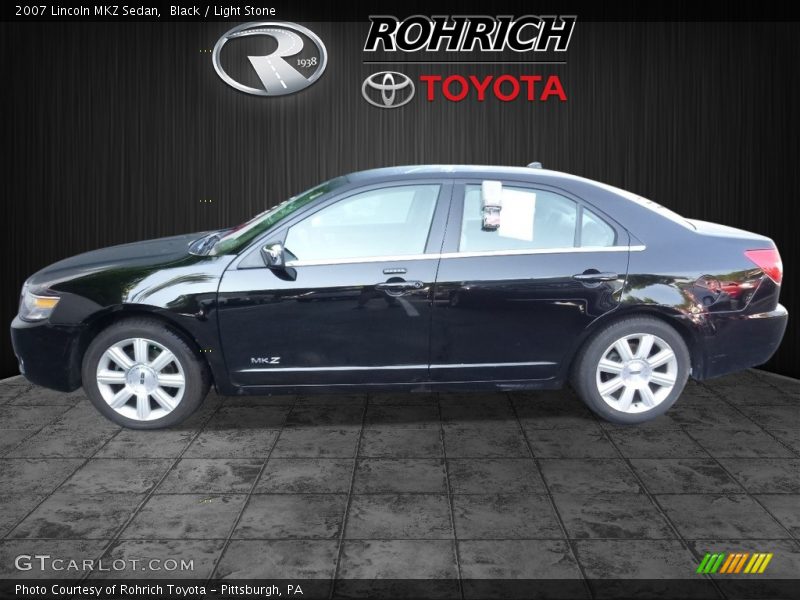 Black / Light Stone 2007 Lincoln MKZ Sedan