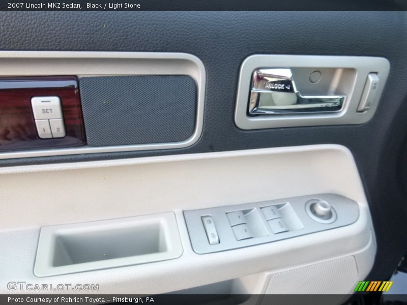 Black / Light Stone 2007 Lincoln MKZ Sedan