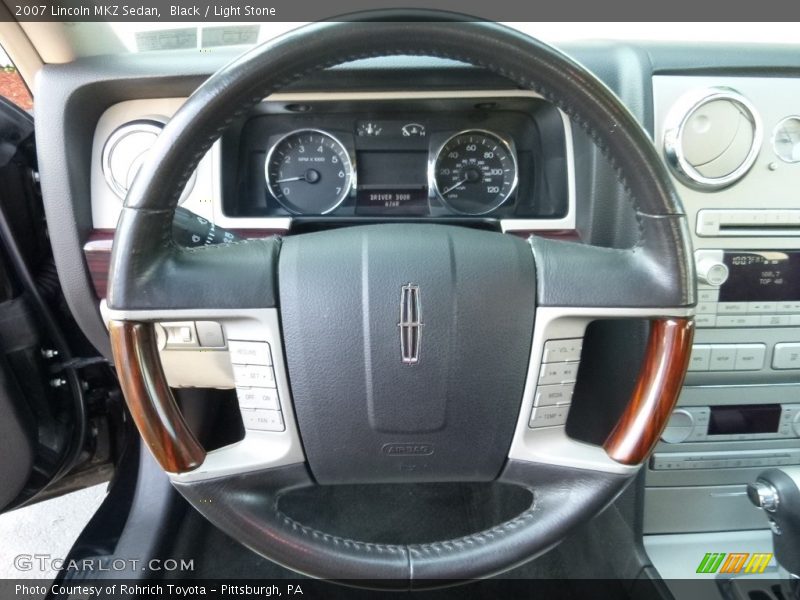 Black / Light Stone 2007 Lincoln MKZ Sedan