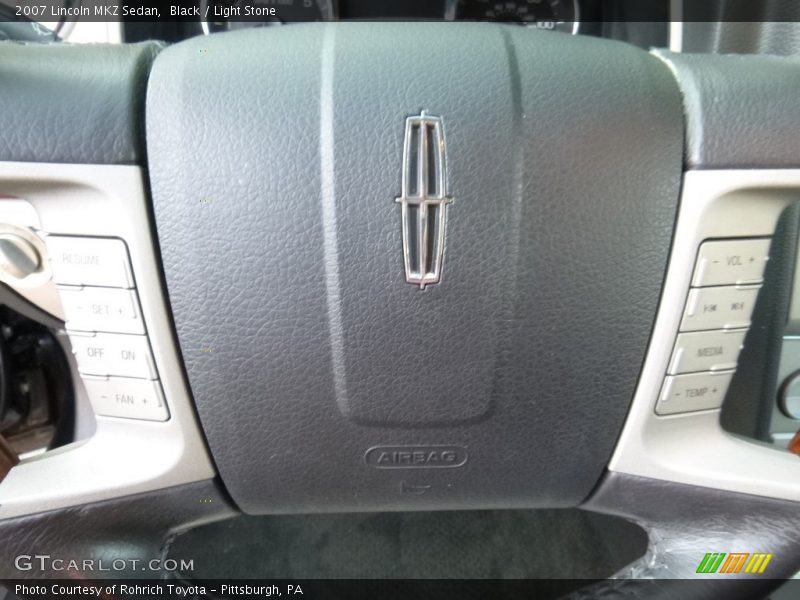 Black / Light Stone 2007 Lincoln MKZ Sedan