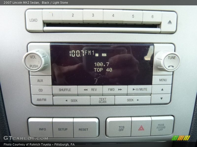 Black / Light Stone 2007 Lincoln MKZ Sedan