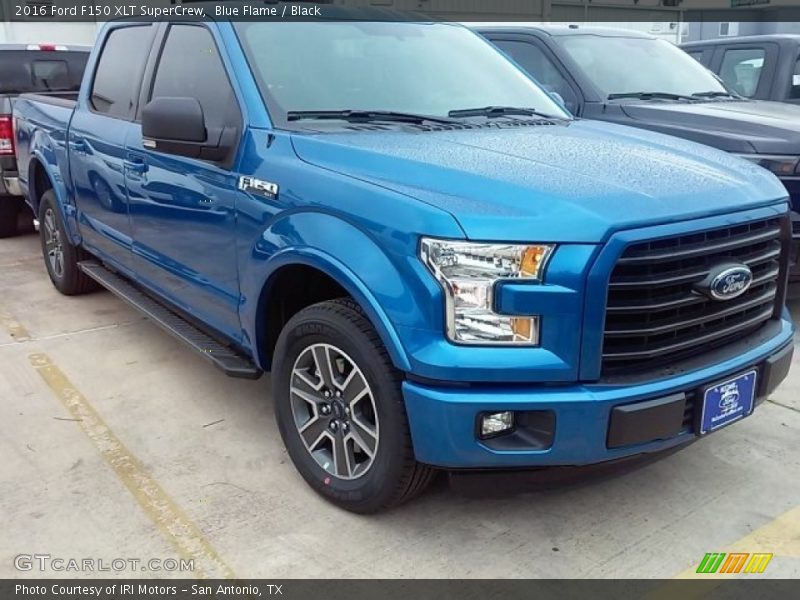 Blue Flame / Black 2016 Ford F150 XLT SuperCrew