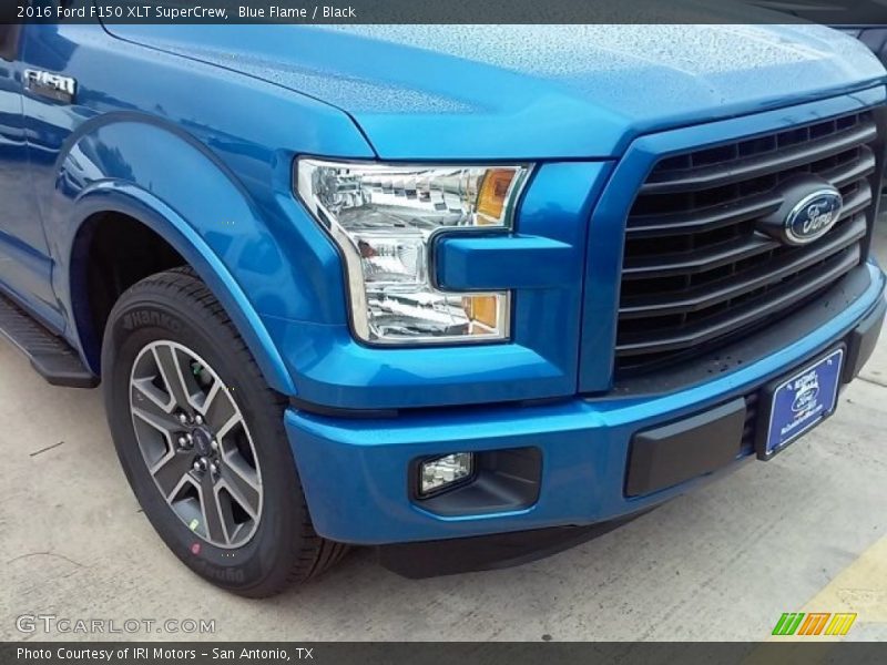 Blue Flame / Black 2016 Ford F150 XLT SuperCrew