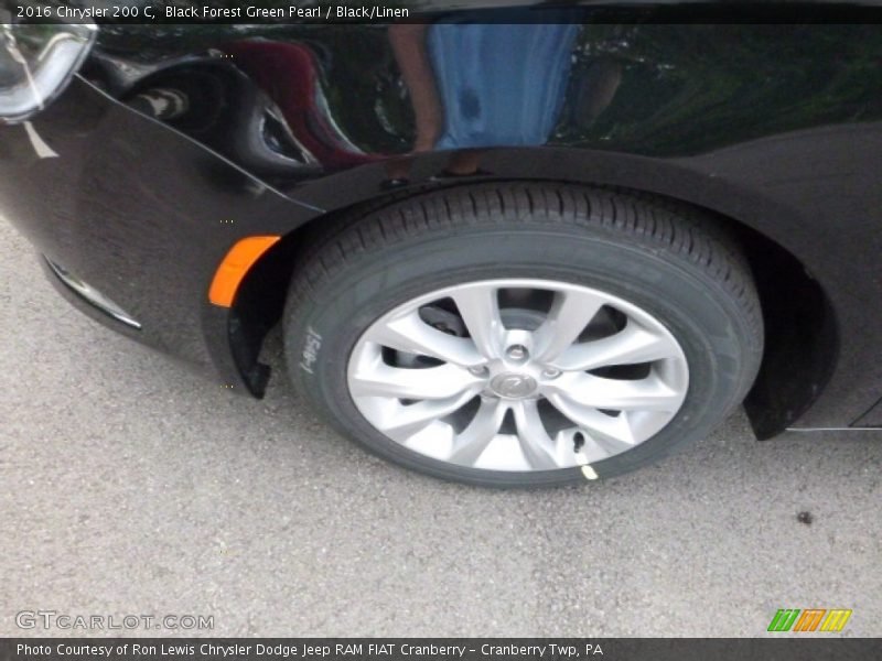 Black Forest Green Pearl / Black/Linen 2016 Chrysler 200 C