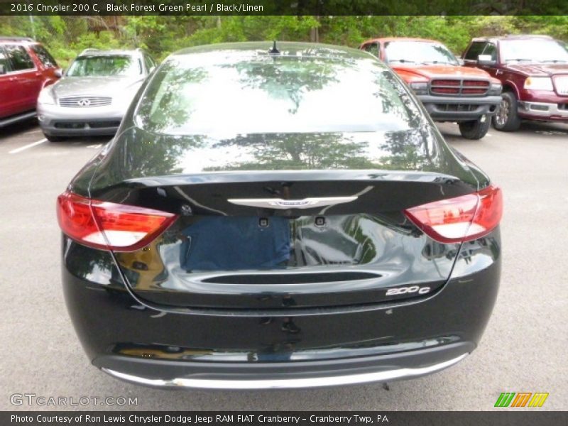Black Forest Green Pearl / Black/Linen 2016 Chrysler 200 C