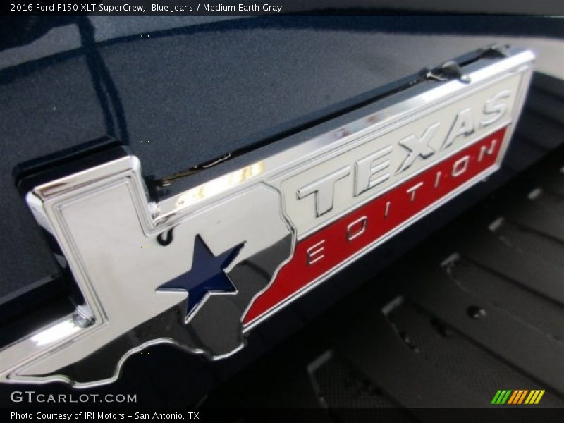 Blue Jeans / Medium Earth Gray 2016 Ford F150 XLT SuperCrew