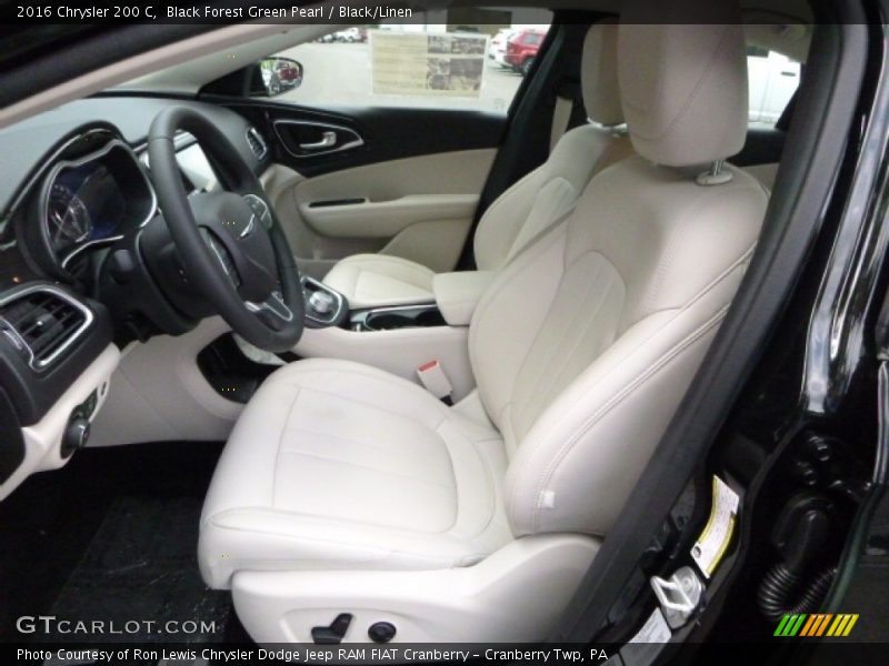 Black Forest Green Pearl / Black/Linen 2016 Chrysler 200 C