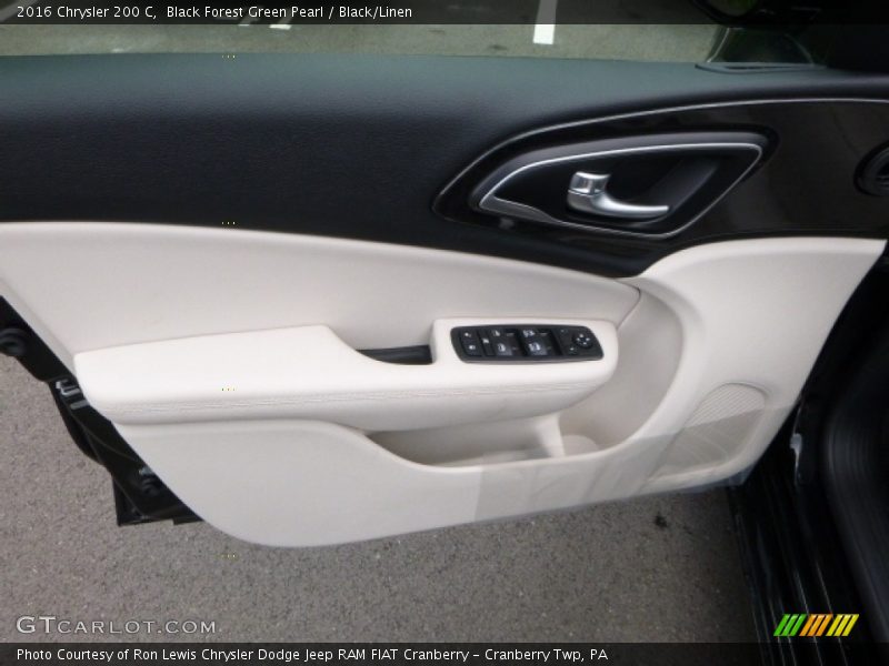 Black Forest Green Pearl / Black/Linen 2016 Chrysler 200 C