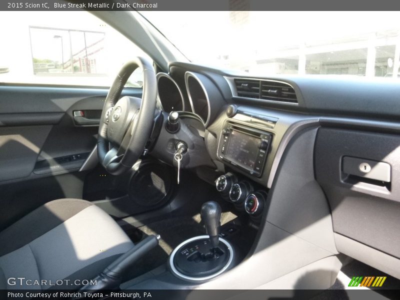 Blue Streak Metallic / Dark Charcoal 2015 Scion tC