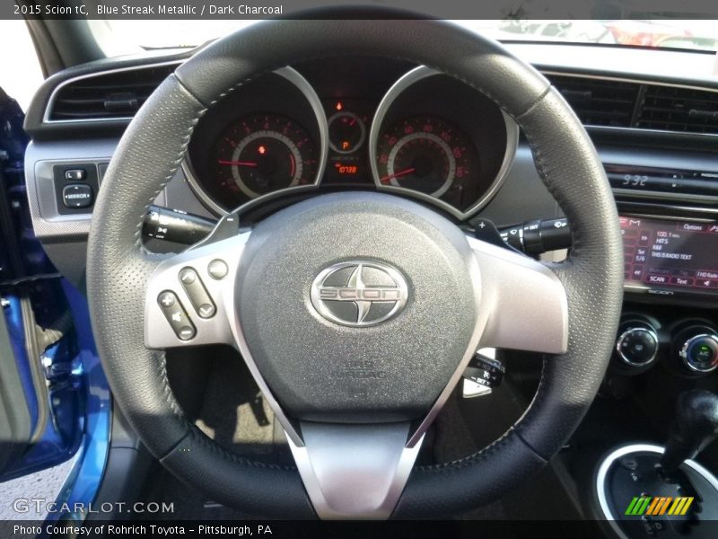 Blue Streak Metallic / Dark Charcoal 2015 Scion tC
