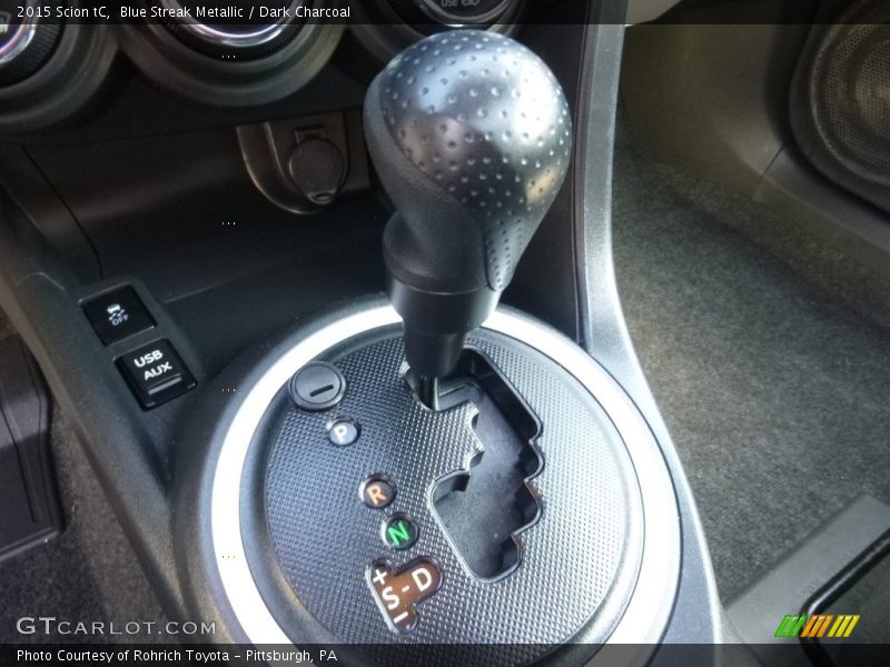 Blue Streak Metallic / Dark Charcoal 2015 Scion tC