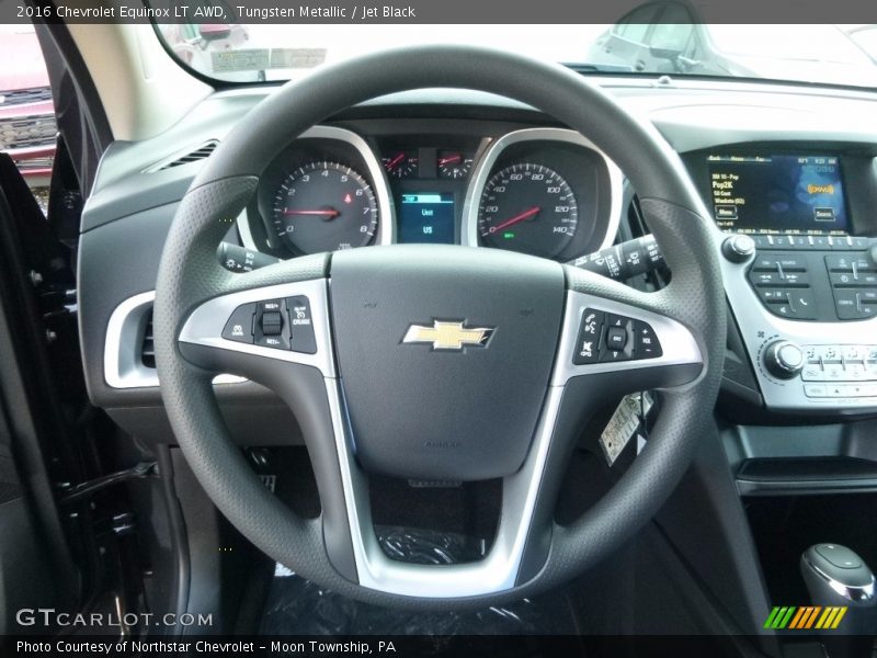 Tungsten Metallic / Jet Black 2016 Chevrolet Equinox LT AWD