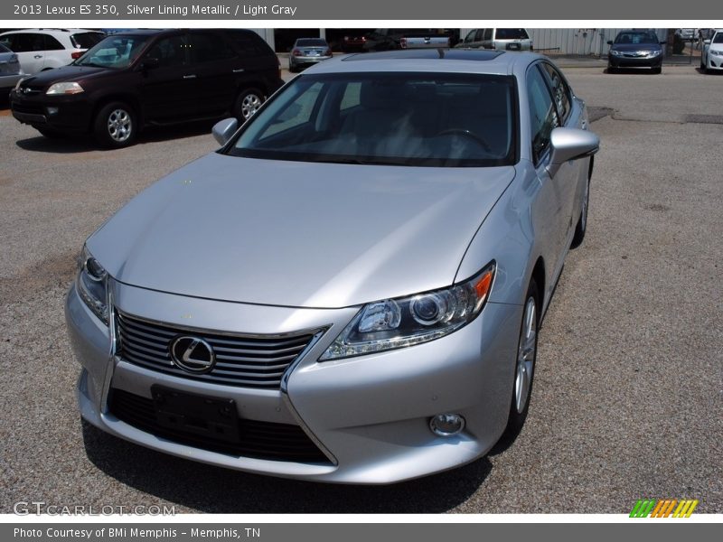 Silver Lining Metallic / Light Gray 2013 Lexus ES 350
