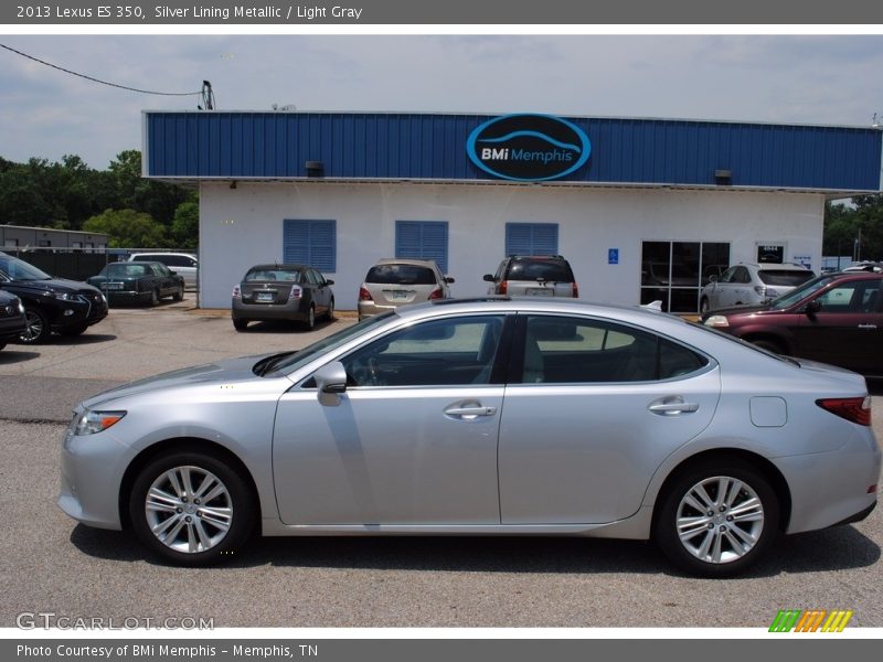 Silver Lining Metallic / Light Gray 2013 Lexus ES 350
