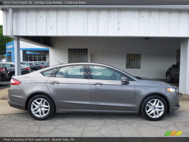 Sterling Gray Metallic / Charcoal Black 2013 Ford Fusion SE